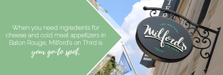 milford's on third appetizers