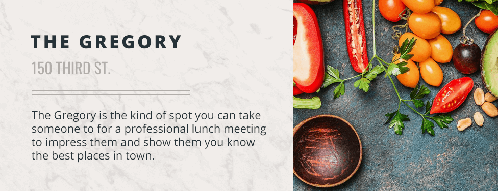 the gregory lunch specials